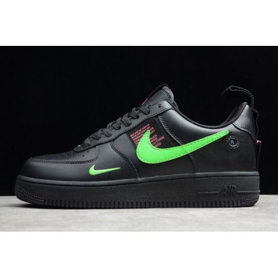 Nike Air Force 1 Low Utility Siyah / Krema Yeşil / Pembe Kaykay Ayakkabı Türkiye - Q8D9UGCV